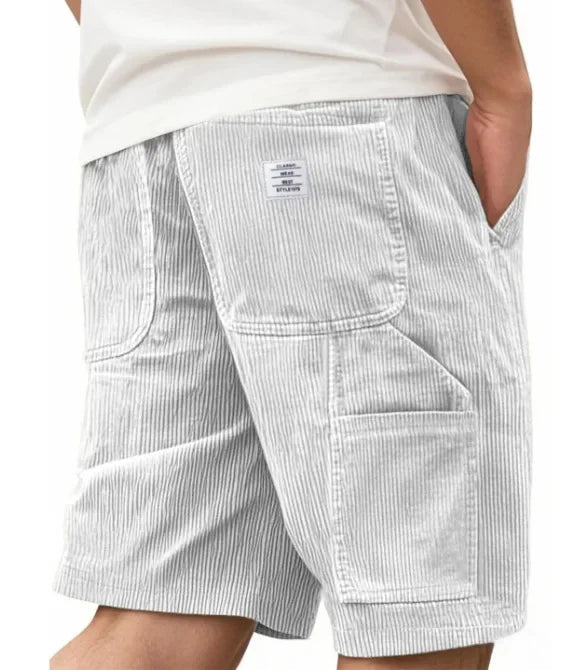 LAURENT MONACO | Herren Cargo-Shorts aus Rippvelours