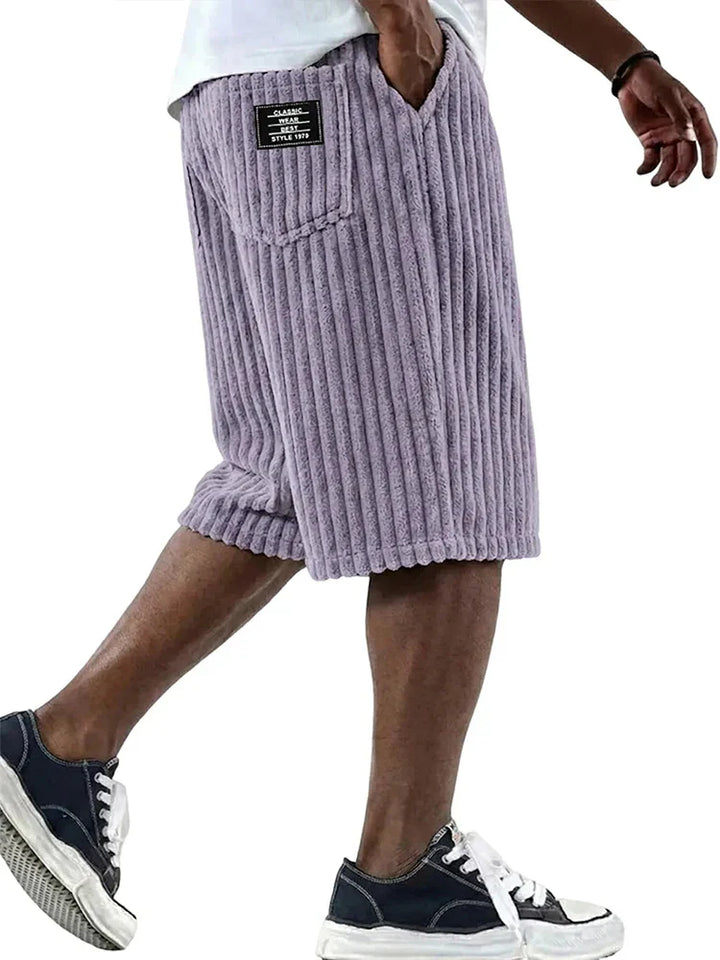 LAURENT MONACO | MÄNNER SHORTS MIT STRUKTURIERTEM DESIGN