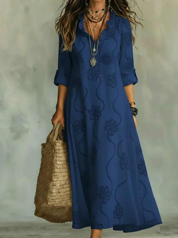 Sienna™ | Blumenmuster Sommerkleid mit Bauchkaschierung