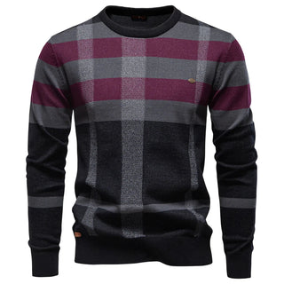 Rosenfeld | Herren Strickpullover mit Rautenmuster