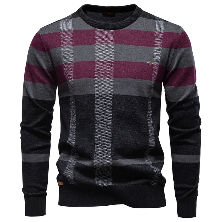 Rosenfeld | Herren Strickpullover mit Rautenmuster