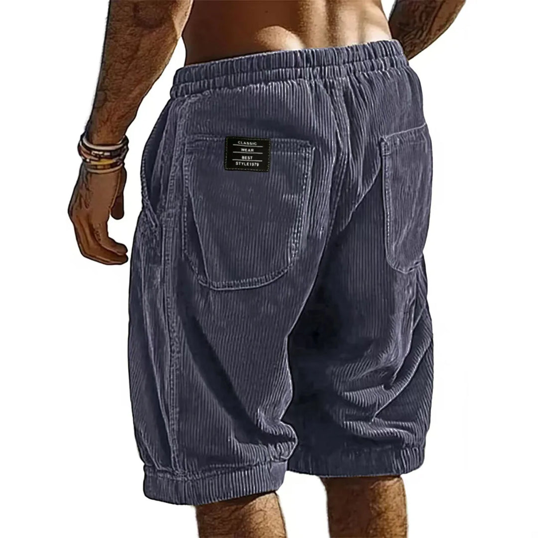 LAURENT MONACO | Kurze Velourscord-Hosen für Herren