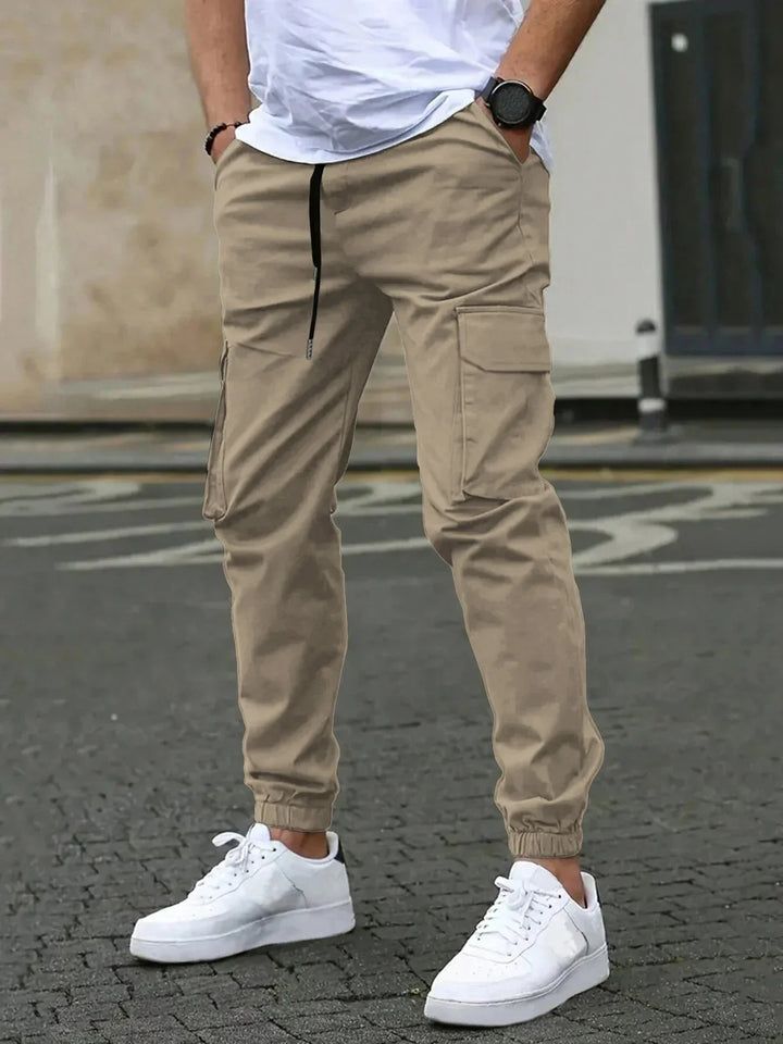 LAURENT MONACO | Herren Slim Fit Cargo-Hosen