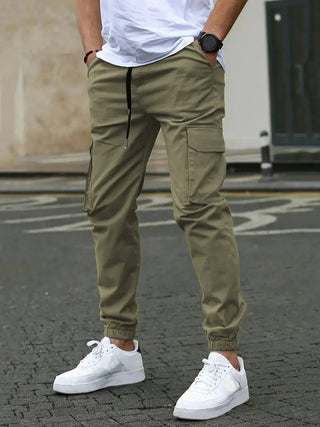 LAURENT MONACO | Herren Slim Fit Cargo-Hosen