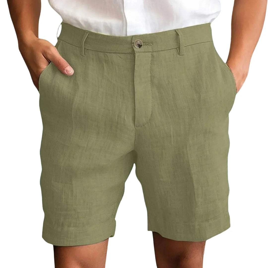 LAURENT MONACO | Herren Leinen Shorts