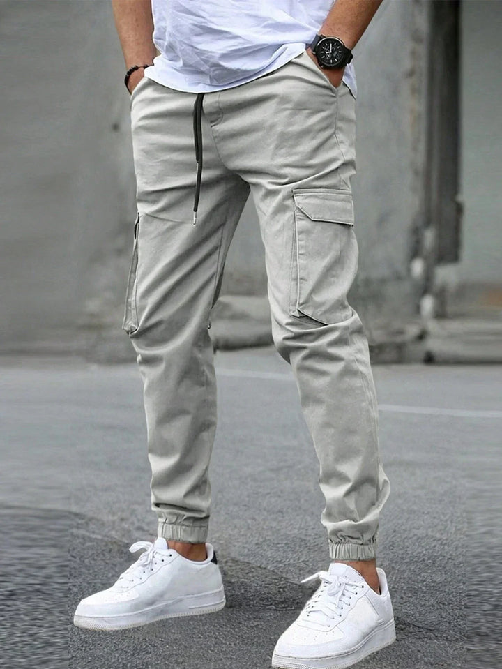 LAURENT MONACO | Herren Slim Fit Cargo-Hosen