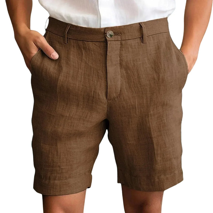LAURENT MONACO | Herren Leinen Shorts