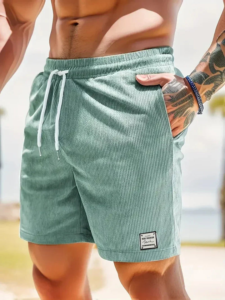 LAURENT MONACO | Herren Samt Sommer-Kurzshorts