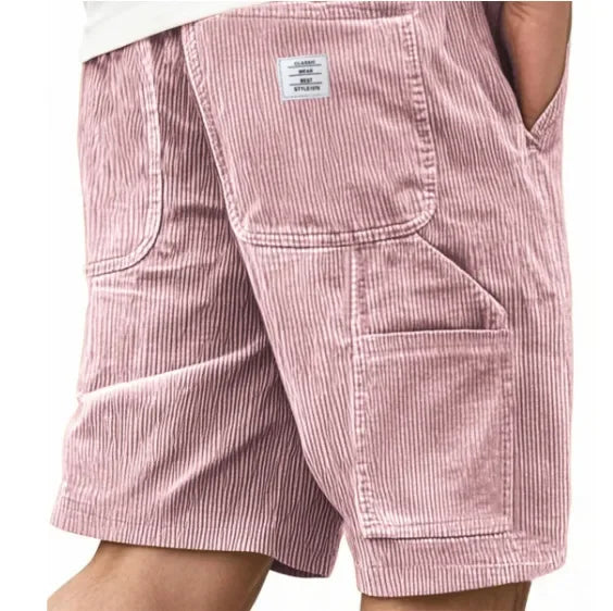 LAURENT MONACO | Herren Cargo-Shorts aus Rippvelours