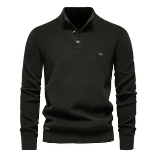 Konrad | Eleganter Herrenpullover mit Knopfdetails