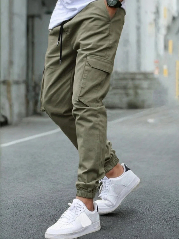 LAURENT MONACO | Herren Slim Fit Cargo-Hosen