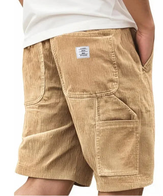 LAURENT MONACO | Herren Cargo-Shorts aus Rippvelours