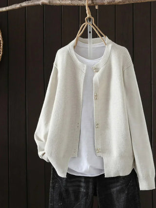 ONARA | Beaded Button Cardigan