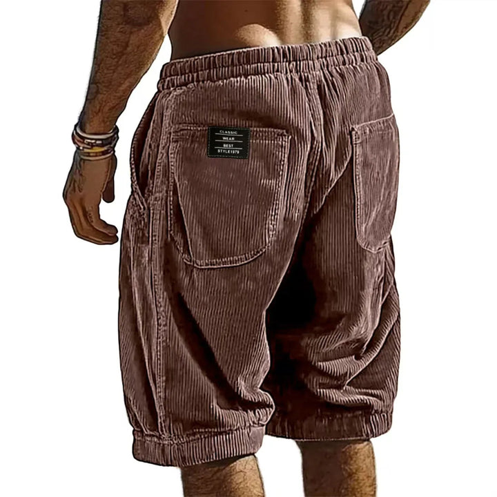 LAURENT MONACO | Kurze Velourscord-Hosen für Herren