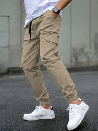 LAURENT MONACO | Herren Slim Fit Cargo-Hosen