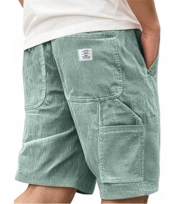 LAURENT MONACO | Herren Cargo-Shorts aus Rippvelours