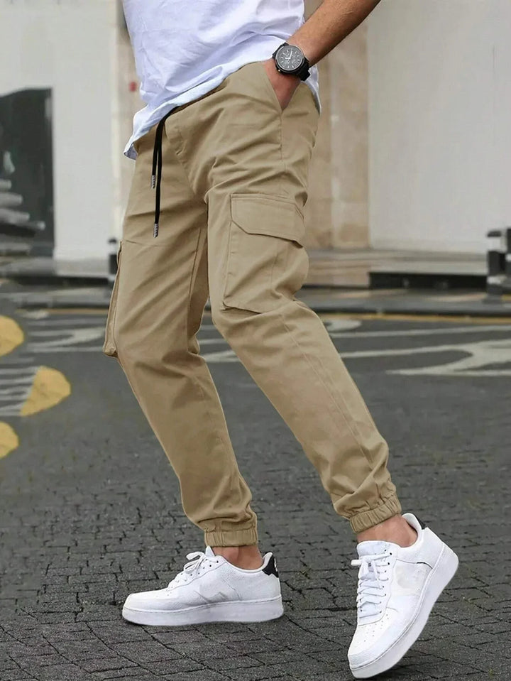 LAURENT MONACO | Herren Slim Fit Cargo-Hosen