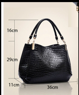Montelisse - Krokodil-Design Schultertasche