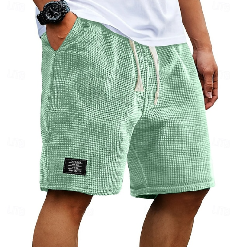 LAURENT MONACO | Herren-Sommershorts aus geprägtem Stoff