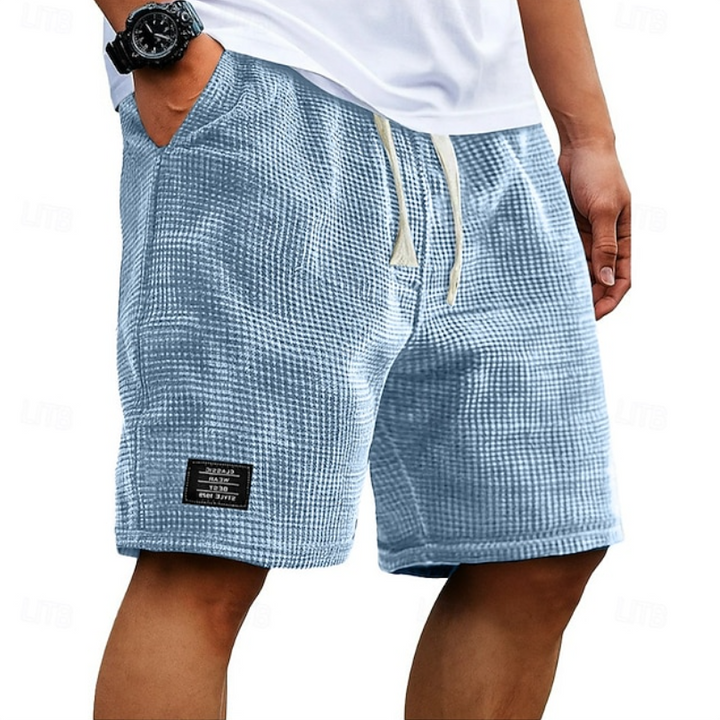 LAURENT MONACO | Herren-Sommershorts aus geprägtem Stoff