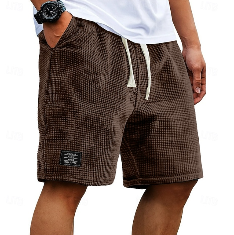 LAURENT MONACO | Herren-Sommershorts aus geprägtem Stoff