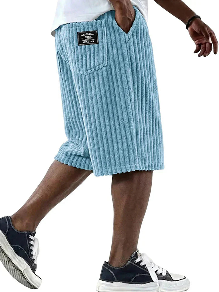 LAURENT MONACO | MÄNNER SHORTS MIT STRUKTURIERTEM DESIGN