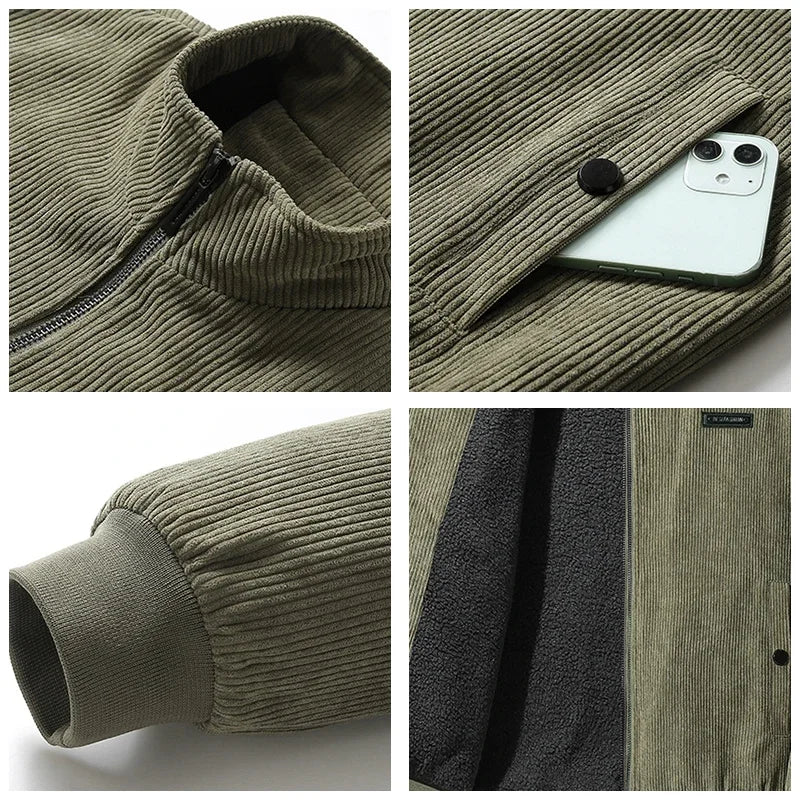 Ako | Fleece-Lined Cord-Jacket
