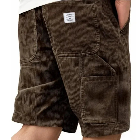 LAURENT MONACO | Herren Cargo-Shorts aus Rippvelours