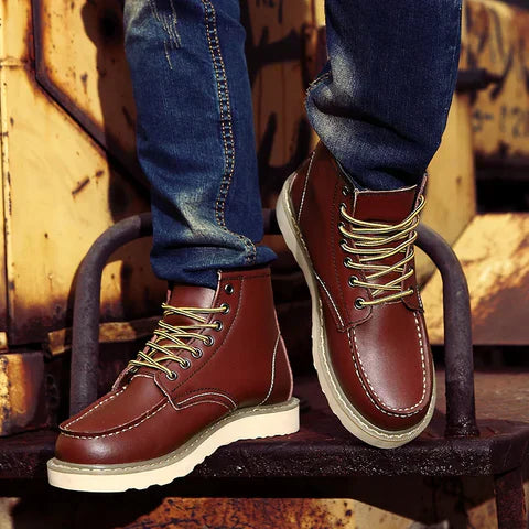 LAURENT MONACO | Klassische Herren-Stiefeletten mit Schnürung