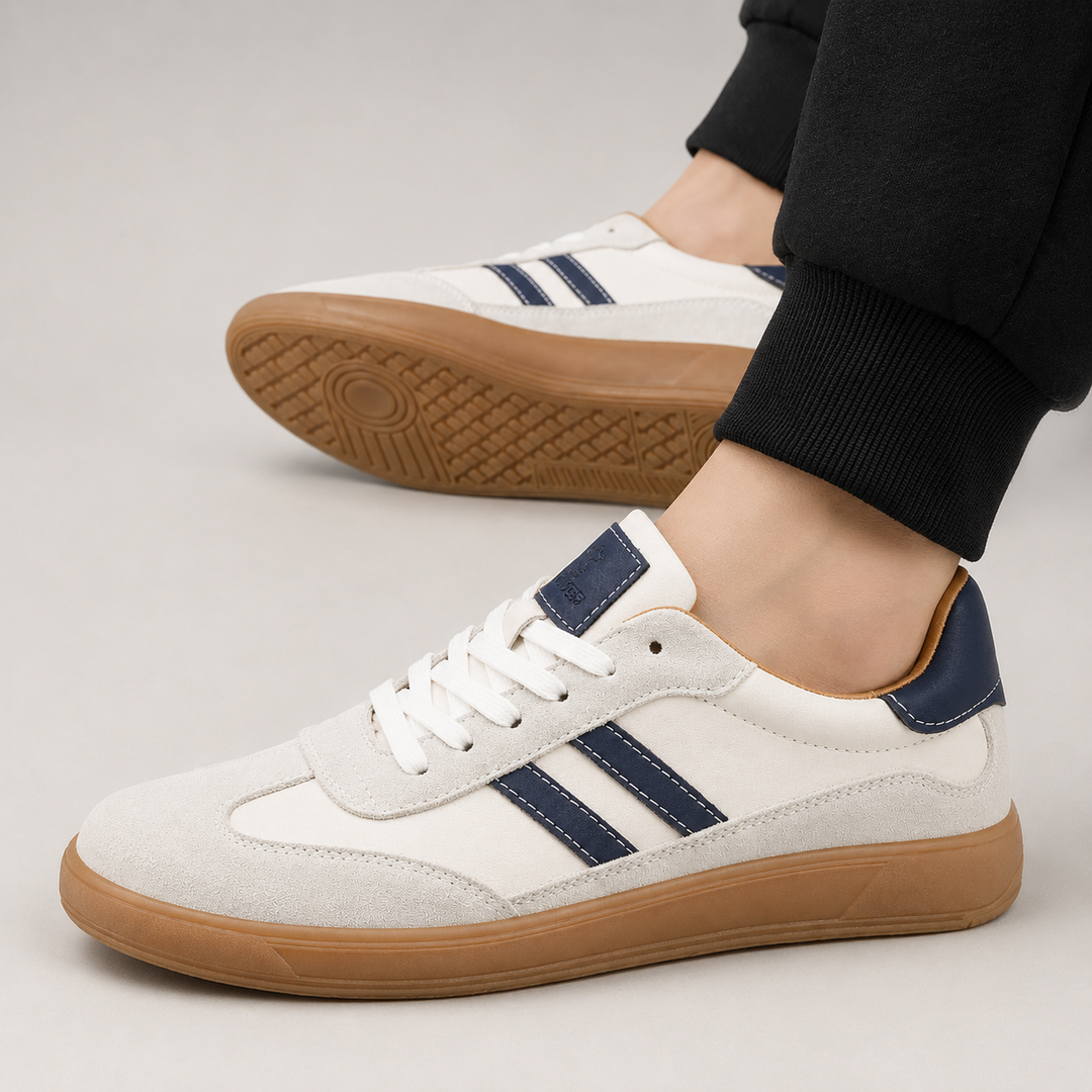 LAURENT MONACO | MENS SNEAKERS WITH CONTRAST DETAILS
