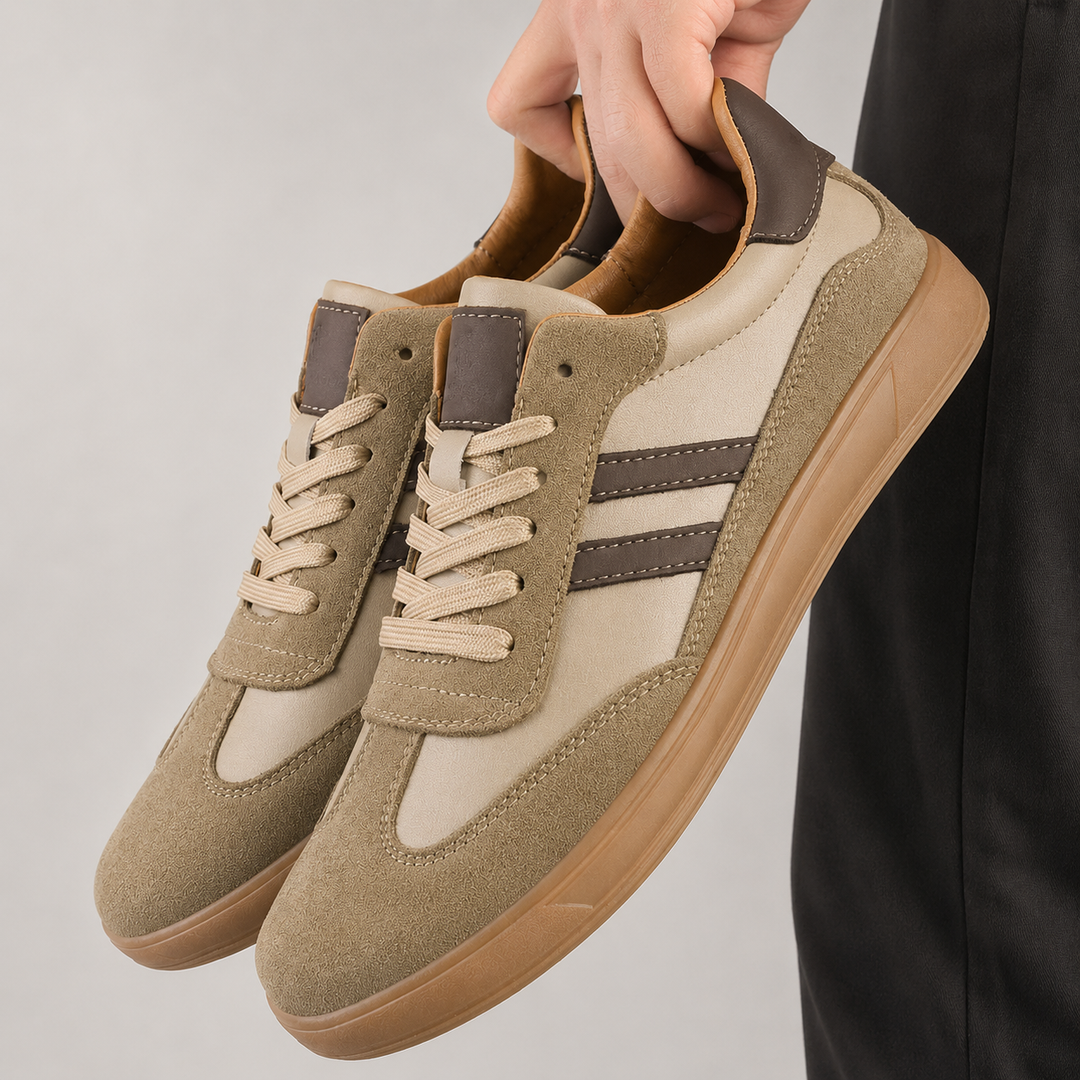 LAURENT MONACO | MENS SNEAKERS WITH CONTRAST DETAILS