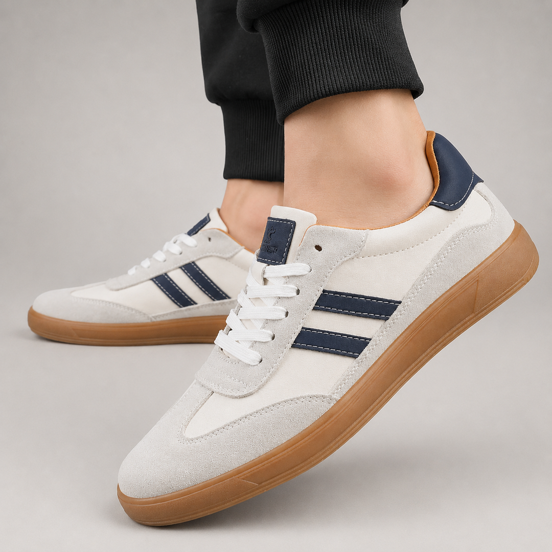 LAURENT MONACO | MENS SNEAKERS WITH CONTRAST DETAILS