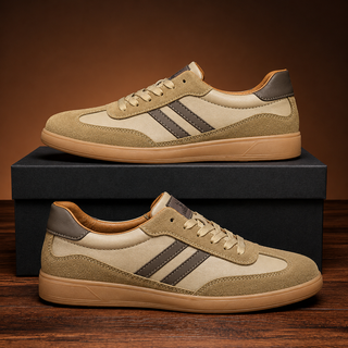 LAURENT MONACO | MENS SNEAKERS WITH CONTRAST DETAILS