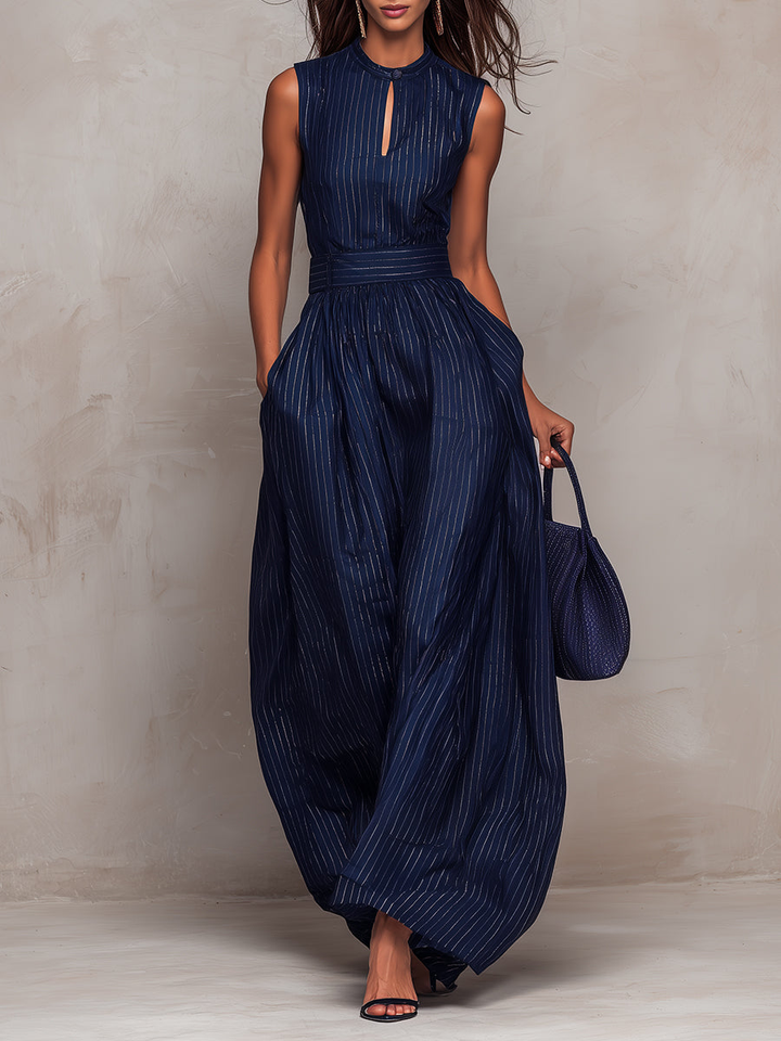 Vira™ | Eleganter Hochkragen-Jumpsuit