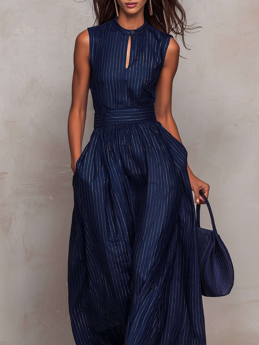 Vira™ | Eleganter Hochkragen-Jumpsuit