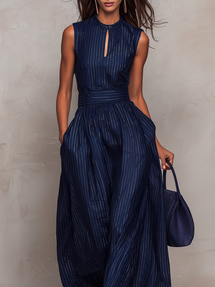 Vira™ | Eleganter Hochkragen-Jumpsuit