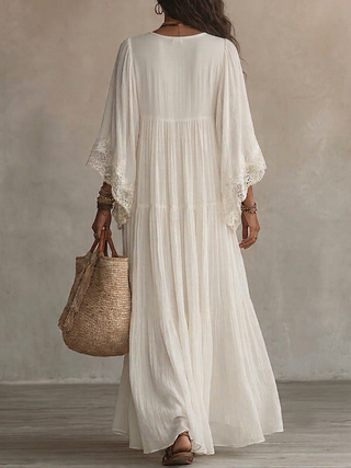 Liora™ | Bohemian-Spitzenkleid mit Bauch-optimierender Passform