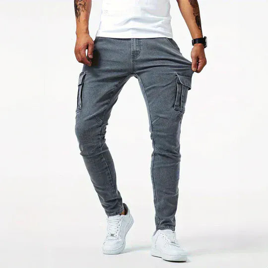 LAURENT MONACO | Herren Cargo-Jeans aus Denim