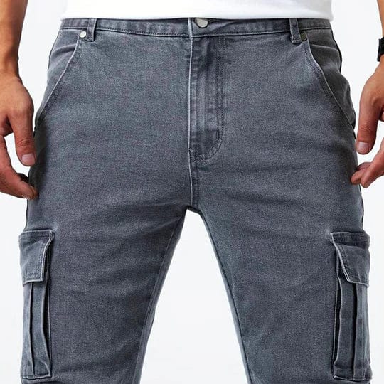 LAURENT MONACO | Herren Cargo-Jeans aus Denim