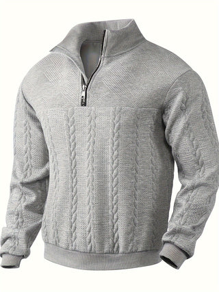 Roman | Stilvoller Vintage-Pullover mit Reißverschluss