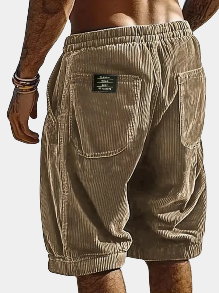 LAURENT MONACO | Kurze Velourscord-Hosen für Herren