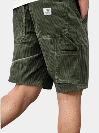 LAURENT MONACO | Herren Cargo-Shorts aus Rippvelours
