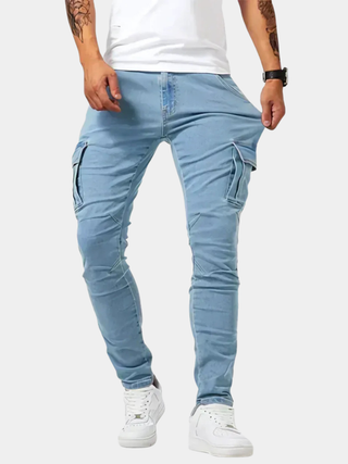 LAURENT MONACO | Herren Cargo-Jeans aus Denim