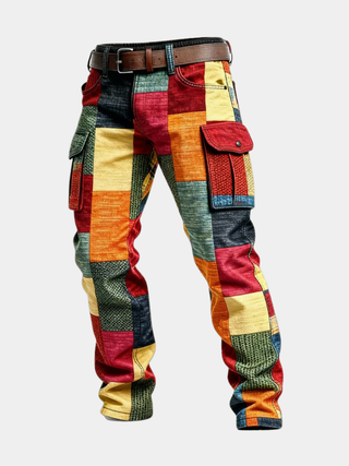 LAURENT MONACO | Herren Patchwork Cargo-Hose