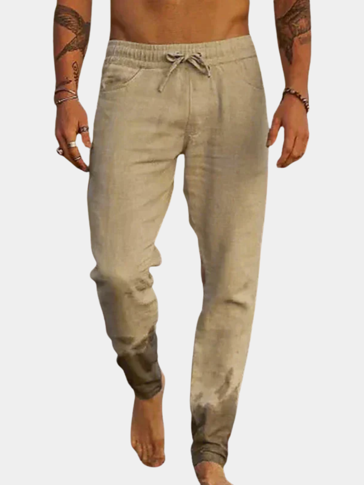 LAURENT MONACO | Herren Leinen Strandhose