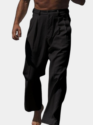 THÉO | Leinenhose mit weitem Bein