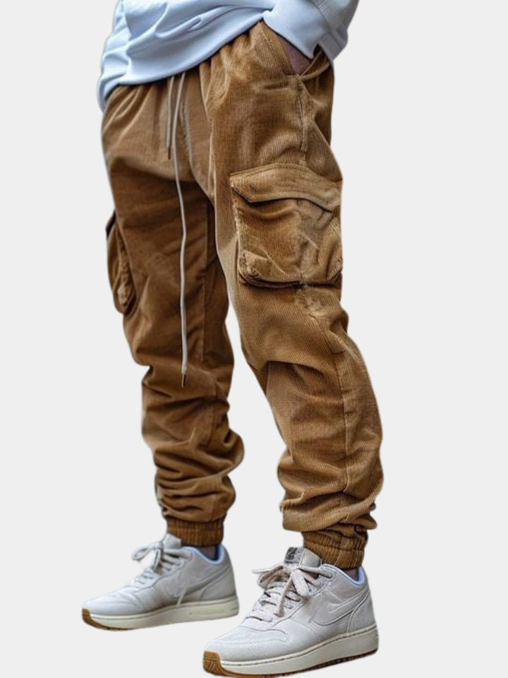 LAURENT MONACO | Elegante Cordhose mit Kordelzug