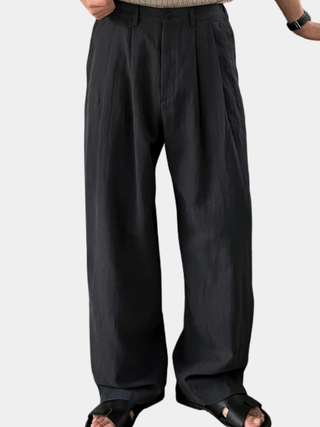 LOUIS | Leinenhose mit weitem Bein