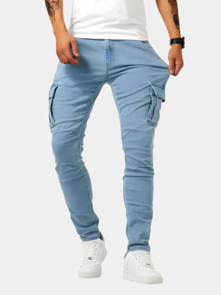 LAURENT MONACO | Herren Cargo-Hose mit Stretch