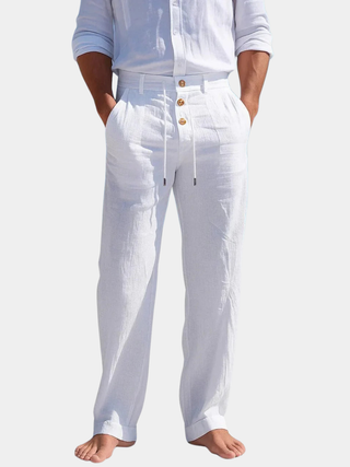LAURENT MONACO | Herrenhose aus hochwertigem Mischleinen